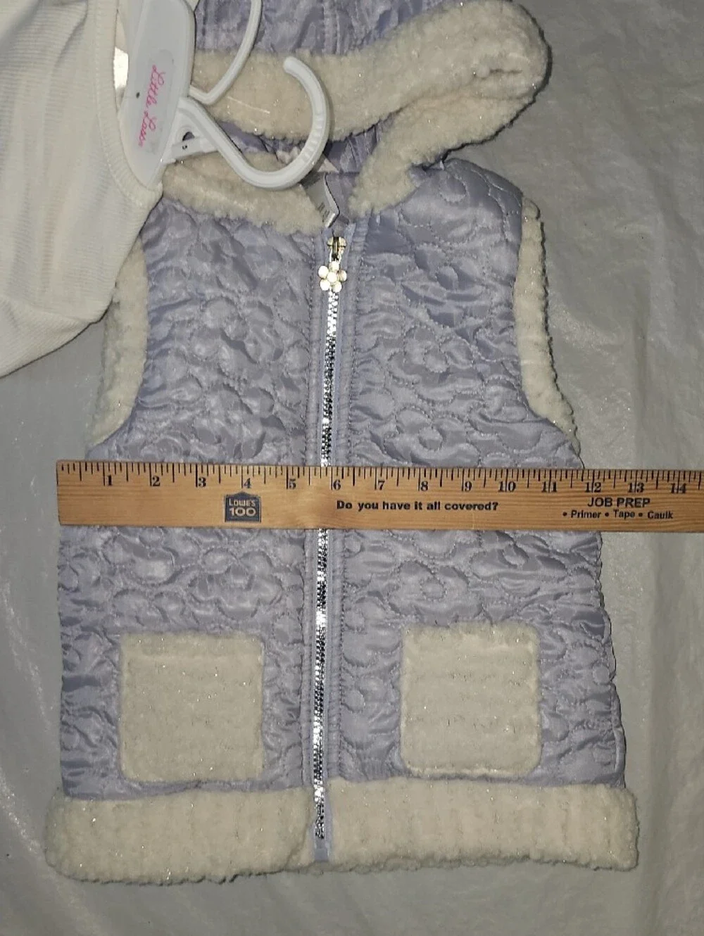 Little Lass Girls Size 5 Three Piece Set Hooded Vest, L/S Tee, Pull On Pant New - Picture 6 of 15